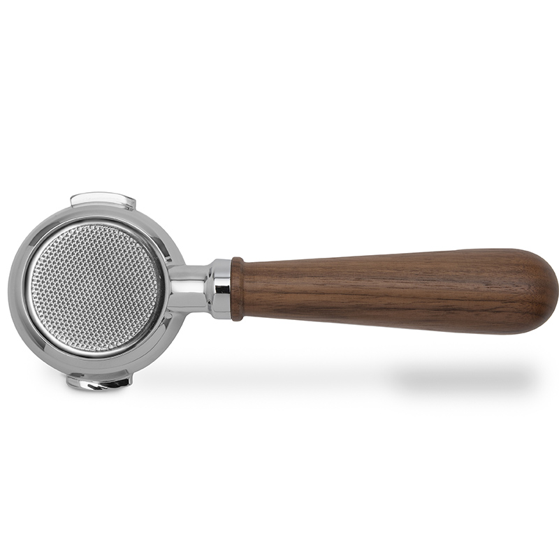 LELIT BOTTOMLESS PORTAFILTER 58 WALNUT WOODEN HANDLE